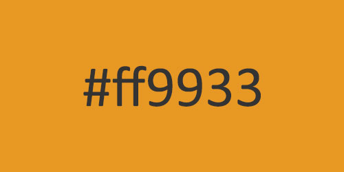 RGB #ff9933, CMYK 0/52/83/0